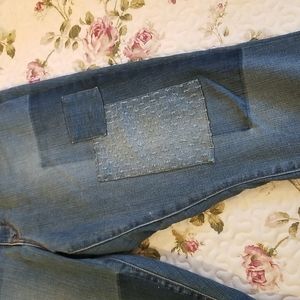 Martha Stewart Patchwork Jeans Sz 2p 